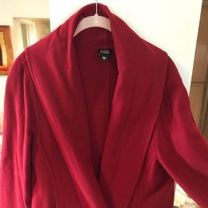 Eileen Fisher Burgundy Unstructured Fall Coat